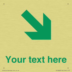 Custom Safe Condition inverse: Green Down right arrow